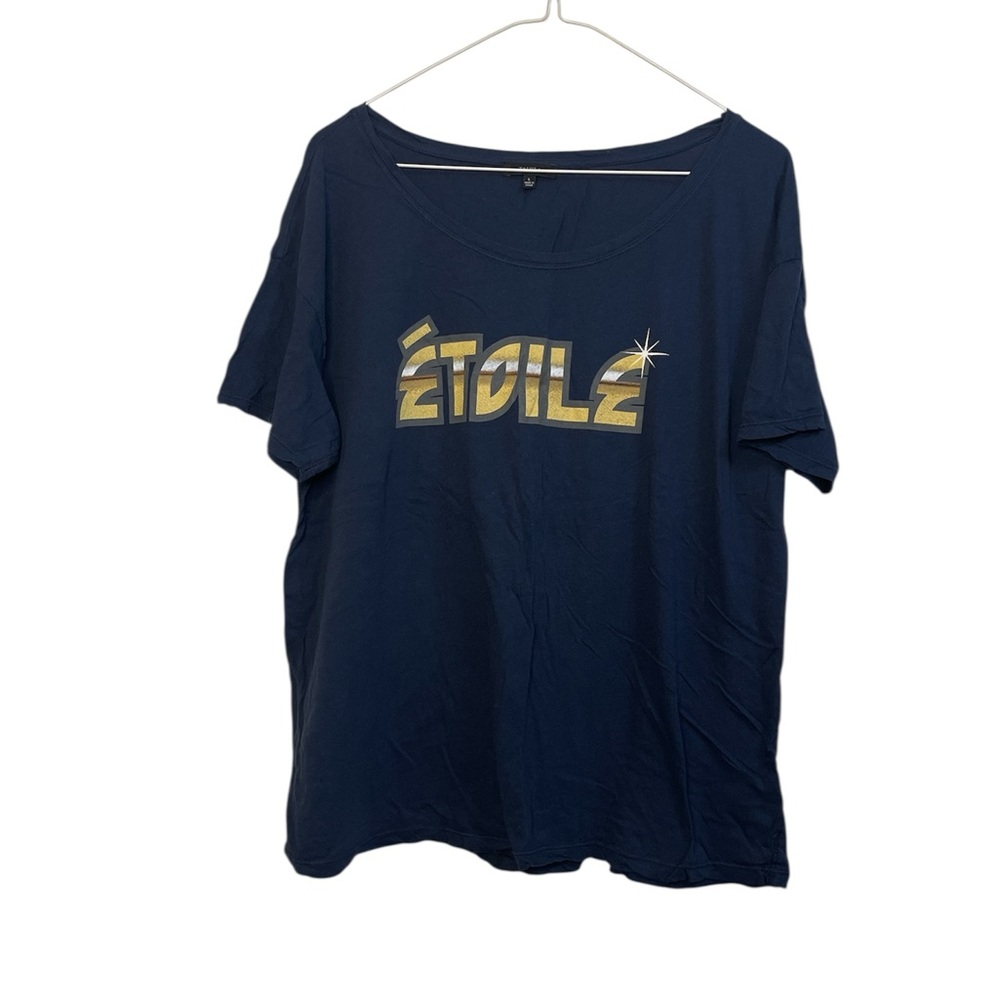 Talula Étoile Navy Graphic Tee Large